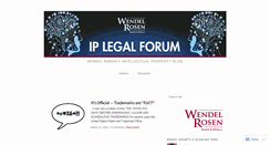Desktop Screenshot of iplegalforum.com